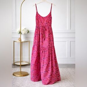 DKNYC Pink Floral Maxi Dress